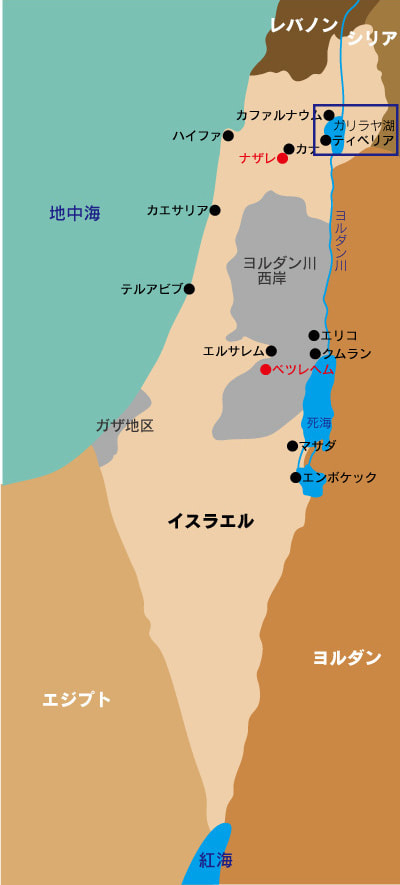 イスラエルの地図