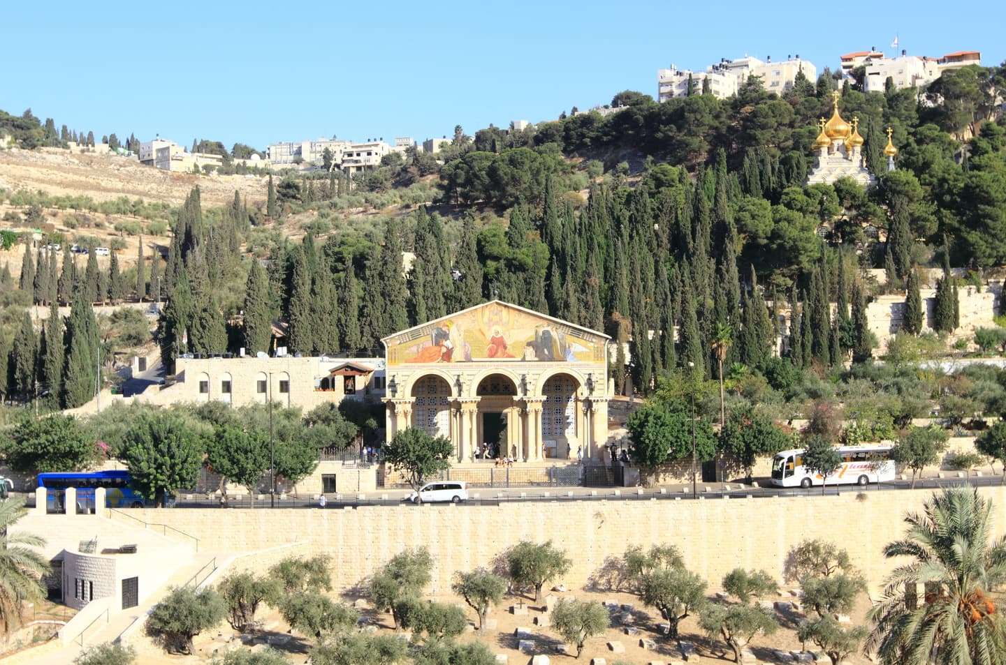 オリーブ山とゲッセマネ